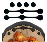Magnet Lock Paper Fixer - Silicone Airfryer Holder, Heat Resistant Clasp | Safe Cooking Liner Retention Tool, Durable Non Stick Grip with Secure Fit for Lovers Families Kitchen Meal Preparation