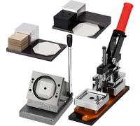 Magnet Maker Kit - 2.5 Inch Press Machine with Acrylic, Cardboard, Paper Cutter, and 200 Supplies for Custom Photo Fridge Magnets