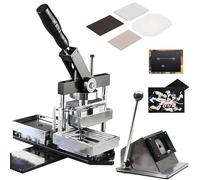 Magnet Maker Machine Kit - DIY Photo Magnet Badge Press with 100 Consumables - Rectangle Refrigerator Sticker Making Machine
