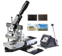 Magnet Maker Machine Kit - Photo Fridge Magnet Maker with Press Machine, Paper Cutter, and 100 Supplies, Compatible with Acrylic and Cardboard