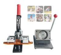 Magnet Maker Machine Kit with Paper Cutter, 100 Cardboard Supplies & 100 Photo Sheets for Personalized Photo Magnets