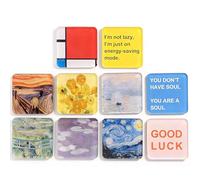Magnet Making Kit - 10-Piece Adhesive Acrylic Square,Refrigerator Picture Magnet Maker Kit - for Tickets Picture Crafting Art Projects Home Office Kitchen