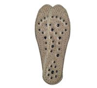 Magnet Massage Fever Health Care Massage Insole Magnetic Therapy Acupoint Therapy Linen Super Soft(Grey,39)