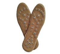 Magnet Massage Fever Health Care Massage Insole Magnetic Therapy Acupoint Therapy Linen Super Soft(Yellow,38)