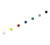 Magnet Maul Solid Diameter 15 mm | Tidy planning on the whiteboard, quick overview thanks to colour codes, round shape for subtle look, non-slip plastic case