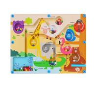 Magnet Maze, Magnetic Puzzle Board, STEM Learning Toy with Magnetic Wand, Fun Educational Game for Preschool Kids, Motor Skill Activity for Travel School Home Toddler Birthday Use