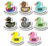 Magnet Me Up You've Been Ducked Cute Vehicle Duck Magnets, Ducking Game, 8 Pack, 4x4 Inch, Multi Pack, Heavy Duty Automotive Magnet for Car Truck SUV Funny Joke Prank, Duck Duck Beep