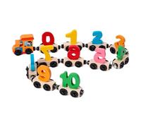 Magnet Number Train Set - Hand-Eye Coordination Toy, Math Play Set With Friction, Preschool Learning Educational Toy, Educational Playset Wooden Magnetic, Funny Playset For 1-3 Years Old Kids