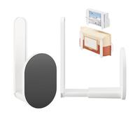 Magnet Paper Towel Holder-10.4×11.7×5.5cm Set 2-Piece Wet Wipes Storage Rack, Space Saving Organizer for Apartment, Dormitory, Kitchen, Refrigerator, Napkin Holders for Home Convenience