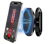 Magnet Phone Holder for Car | Gym Magnetic Phone Holder Double-Sided - 360 Rotatable Cradle for Video Recording Mirror Selfies Home Office Workout Auto Golf Cart