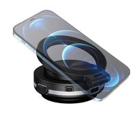 Magnet Phone Holder,Vacuum Mobile Phone Mount | 360° Rotatable Suction Cup Dash Smartphone Cradle Support Stand for Dashboard Mirror Windshield