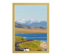 Magnet Picture Frames For Fridge - 32.5 X 23.8cm Self Adhesive A4 Magnetic Picture Frame, Waterproof Clear Sign Holders For Paintings, Display Frame Wall Mount Clear For Office Window Door Fridge Whi