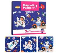 Magnet Puzzle | Toddler Toys Puzzle Book Learning Activities - Magnetic Travel Games for Boys Girls Kids Age 2-6 Car Airplane Road Trip Birthday Education Development