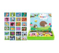 Magnet Puzzles - Cute Learning Games, ABS Pirate Dress Up Set, Double Sided Board, Creative Character Building | Easy to Carry Farm Puzzles Children Activity Toys for Boys Girls Preschool