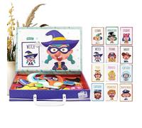 Magnet Puzzles - Double Side Learning Toys - Dress-Up Game,for Boys Girls Kids Birthday Party Travel Home Preschool School