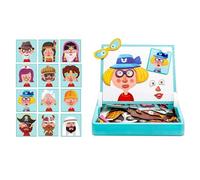 Magnet Puzzles,Funny Double Sided Board Games - Portable Magnet Jigsaw Puzzle Boxes - for Toddler Boys Girls Kids Preschool Homeschool Playroom Classroom Airplane Travel Road Trip