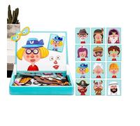 Magnet Puzzles, Funny Double Sided Board Games, Portable Magnet Jigsaw Puzzle Boxes, for Toddler Boys Girls Preschool Road Trip Car Airplane Travel Homeschool Classroom Birthday