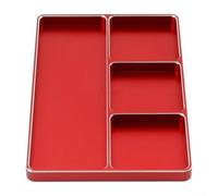 Magnet Screws Holder Plate | Portable Magnetic Screw Tray W/CNC Machined Aluminum For RC Car | For Multiple Remote Control Brands | For Screw Organization(red)