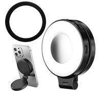Magnet Selfie Light, Live Streaming Lamp, 2.36x5.35x0.63in Rechargeable Battery, Built In Mirror, Adjustable Fill Light for Selfies, Video Recording, Makeup, Conferences, Home, Studio Photography