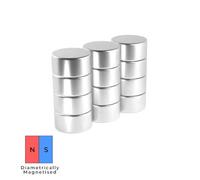 Magnet Store 10mm X 10mm Disc Diametrically Magnetised Neodymium N52 (2.52Kg Pull) - 20 Magnet(S)