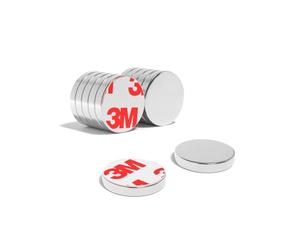 Magnet Store 12mm x 2mm Adhesive Disc Neodymium Magnet N42 (1.54KG Pull) - Strong and Versatile for DIY, Crafts, and More (10)