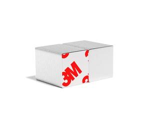 Magnet Store 15mm x 15mm x 1mm Adhesive Block Neodymium Magnet N42 (1.04KG Pull) - Super Strong and Convenient for DIY, Crafts, and More (5)