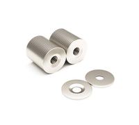 Magnet Store 16mm X 2mm X (5mm Hole) Countersunk Neodymium Magnet N42 (2.09Kg Pull) - 20 Magnet(S)
