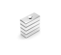 Magnet Store 20mm X 10mm X 4mm (4mm Hole) Block Countersunk Neodymium Magnet N42 (Pull 4.81Kg) - 20 Magnet(S)