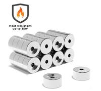 Magnet Store 20mm X 10mm X (5.2mm Countersunk Hole) Samarium Cobalt Disc Magnet Sm2Co17 - 50 Magnet(S)