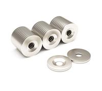 Magnet Store 20mm X 3mm X (5mm Hole) Countersunk Neodymium Magnet N38 (Pull 3.81Kg) - 10 Magnet(S)