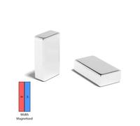 Magnet Store 35mm X 20mm X 10mm Neodymium Block Diametrically Magnetised N35 (17.21Kg Pull) - 50 Magnet(S)