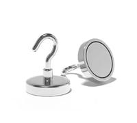 Magnet Store 36mm Neodymium Hook Holding Magnet N35 - Strong Rare Earth Magnet (50KG Pull) for Hanging & Holding Heavy Objects (1)