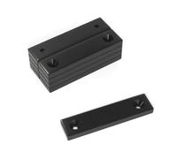 Magnet Store 50mm X 12mm X 4mm X (4mm X 4mm Double Hole) Block Countersunk Black Epoxy Neodymium Magnets N52 - 5 Magnet(S)