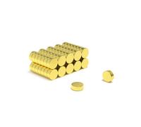 Magnet Store 5mm X 2mm Gold Plated Neodymium Disc Magnets N52 (0.58Kg Pull) - 20 Magnet(S)
