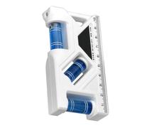 Magnet Torpedo Level - ABS Level Tool | Bubble Leveler 3 Degree Vials Strong Magnetic High Precision Water Level Meter - Portable Anti Fall Ruler | Grade Vials - Socket Measurement