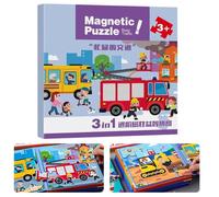Magnet Toys - Travel Toys Toddler Puzzles,Toddler Games for Learning Education Development for Boys Girls Kids Age 2-6 Kindergartens Preschool Birthday Road Trip Airplane Travel