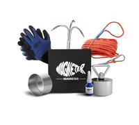 Magnetar Fishing Kit - 1000 Kg Magnet - 360 Degree - Terror - Magnetic Fishing Kit with Hook/Rope/Gloves/Cover/Glue - Strong Magnet