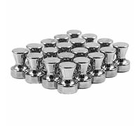 Magnetastico | 20 very strong steel cone magnets with neodymium N42 magnet | 12x16 mm | Magnetic map pins, push-pins, office magnets | Perfect for offices, maps, whiteboards, fridge & magnetic boards