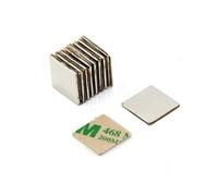 Magnetastico | 20x self-adhesive neodymium magnets N52 square 20x20x1 mm | Strong adhesive magnets with branded adhesive tape | N52 magnets with adhesive tape extra high adhesive force