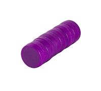 Magnetastico® | 6x strong neodymium magnets with protective coating | Purple colour & size 12x6 mm | Strong coloured office magnets | Perfect mini magnet for fridge, whiteboard & glass magnetic board