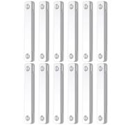 -Magnete - Twelve Magnetic Strips, Self-Adhesive Mounting Kit, , Flexible Hardware with Secure Hold | Practical Use Children's Room, Apartment, Living Room, Mobile Home