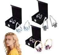 MagneTherapy Germanium Earrings, Germanium Earrings, Lymphatics Drainages Earring for Weight Loss, for Everyday Use (A#+B#+C#)