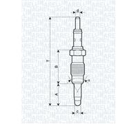 MAGNETI MARELLI 062900011304 Glow Plug for FIAT