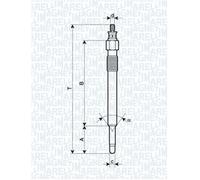 MAGNETI MARELLI 062900020304 Glow Plug for LAND ROVER