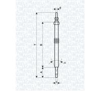 GLOW PLUG FITS: FITS FOR TRAFIC II BUS 2.5 DCI 115/2.5 DCI 145 .FITS FOR VEL