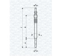 MAGNETI MARELLI Glow plug Voltage: 11V 062900029304 Glow plugs,Glow plugs diesel OPEL,FORD,FIAT,Corsa D Schrägheck (S07),Corsa C Schrägheck (X01)
