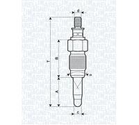MAGNETI MARELLI 062900056304 Glow Plug for AUDI,FORD,MITSUBISHI,NISSAN,PEUGEOT
