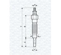MAGNETI MARELLI 062900064304 Glow Plug for MITSUBISHI