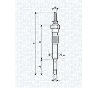 MAGNETI MARELLI 062900068304 Glow Plug for TOYOTA