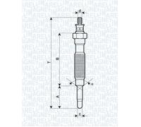 GLOW PLUG FITS: MITSUBISHI COLT II 1.8 GL DIESEL .MITSUBISHI COLT MK II 1.8 G